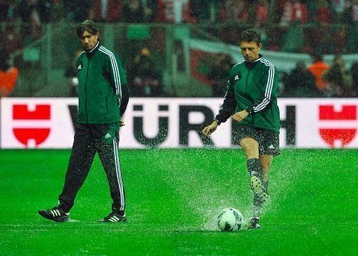 Tuesday's match was postponed after a inspections showed the pitch was unplayable